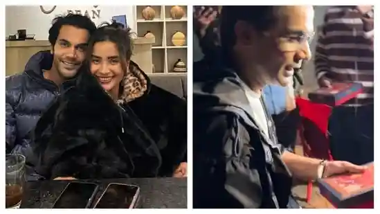 New dad Rajkummar Rao distributes sweets to paparazzi on welcoming baby girl