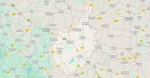 At least nine persons were killed as a bus caught fire after colliding with a lorry in Chitradurga, Karnataka on Thursday, IANS reported