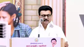 There was no space for Hindi in the past, nor is there now or ever, DMK president and Tamil Nadu Chief Minister M.K. Stalin said on Sunday (January 25
