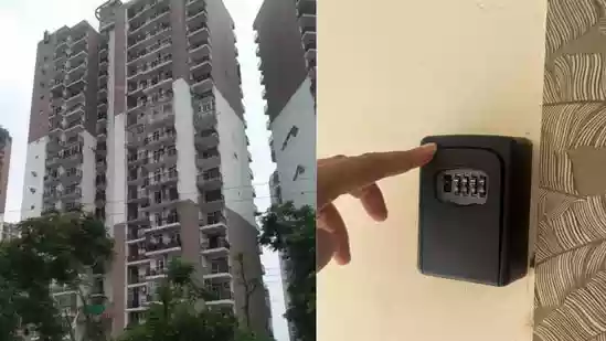 <h4>‘Is this safe?’: Noida Airbnb stay sparks debate on contactless entry and apartment security</h4><h4>A Noida Airbnb stay shared on X
