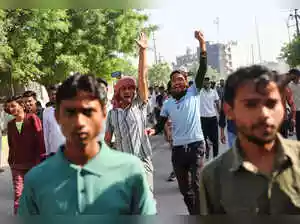 Noida protests continues on Tuesday