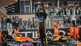McLaren driver Lando Norris bagged his first Formula 1 title at the season-ending Abu Dhabi Grand Prix on Sunday. The win makes 26-year-old Norris to become