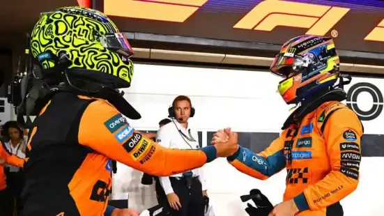 Lando Norris could qualify only third for the sprint race at the Qatar Grand Prix - on the weekend the McLaren driver could clinch the world title for the