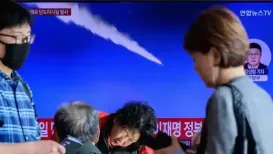 North Korea on Friday fired a suspected ballistic missile toward its eastern waters, South Korea's military said, as Pyongyang steps up its testing activity