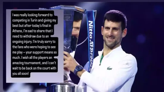 Novak Djokovic has withdrawn from the ATP Finals due to a shoulder injury, shortly after securing his 101st career title, the 24-time Grand Slam champion