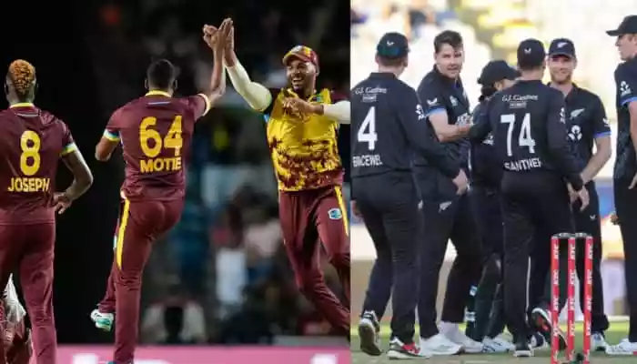 West Indies edged past New Zealand by seven runs in the first T20I at Eden Park to take a 1-0 series lead. Shai Hope, Roston Chase