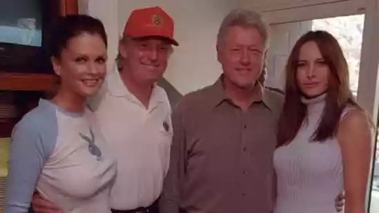 An old photo of current President Donald Trump and former President Bill Clinton has gone viral amid a row over the ‘Trump blowing Bubba' email. The mail