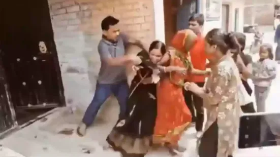 Election season has always been quite intense in India, but this time, the political heat entered a household quite literally. In a video that has gone viral