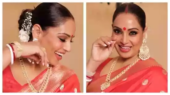 On October 2, actor Bipasha Basu added festive cheer to Dussehra with a delightful twist. The 46-year-old star, radiant in a red saree, shared a playful transition reel on Instagram set to her own trending track, Bipasha Bipasha from the film Jodi Breakers. But unlike most polished reels, Bipasha gave fans a peek into the hilarity of motherhood.