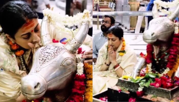 On the auspicious occasion of the first Shravan Somvaar, politician-actress Smriti Irani offered prayers to Lord Shiva. Taking to Instagram, she shared a photo where she is seen putting curd and flowers on a Shivling. She captioned the post in Hindi, “Namaste Astu Lord Vishweshwaray Mahadevai Tripurantakaya Best wishes to all of you on the first Monday of Shravan month, dedicated to Lord Shiva. May devotion, strength, and prosperity be there in all of us with the grace of Bholenath. Har Har Mahadev!.”