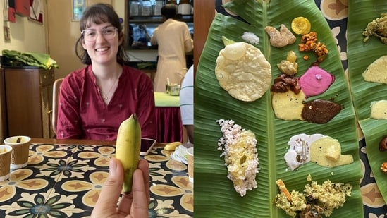Onam is one of India's biggest festivals, filled with colours, traditions, and joy. At the heart of this festival is the Onam Sadhya, a grand vegetarian feast served on banana leaves. The meal typically includes 26 dishes, ranging from spicy curries to sweet payasams. Now, a French woman has gone viral for sharing her first-ever experience of enjoying this traditional feast.
