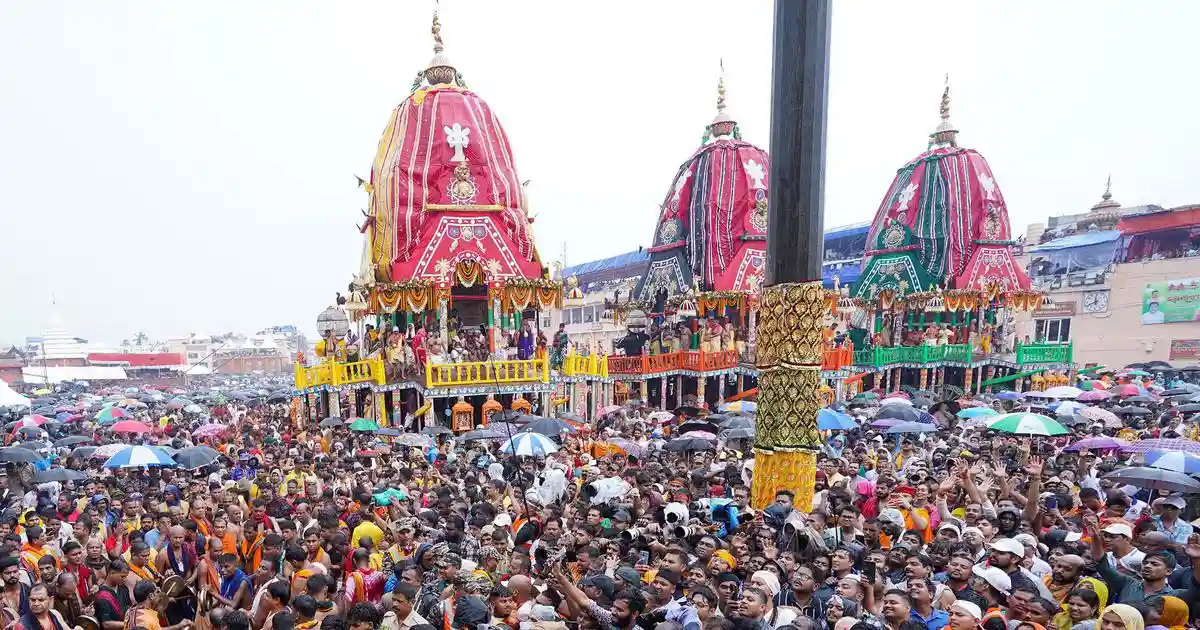 One dead, 100 taken to hospital after crowd surge during Puri Rath Yatra