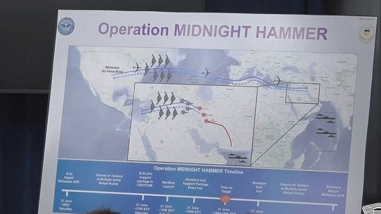 Operation Midnight Hammer: The weapons used by the US included Tomahawk missiles and bunker buster bombs. The United States military struck three nuclear sites in Iran early Sunday under Operation Midnight Hammer. The strikes involved B-2 stealth bombers, which were sent on a decoy mission, 75 precision-guided weapons, and the first use of so-called bunker-buster bombs, Bloomberg reported. Operation Midnight Hammer struck Fordo, Isfahan and Natanz in Iran, the country’s state-run IRNA news agency reported. The US strikes come after over a week of strikes by Israel to systematically eradicate Iran’s offensive missile capabilities and air defenses, as well as damage its nuclear enrichment facilities.