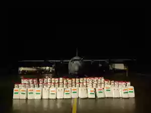 The consignment marked the second major relief shipment in two days. On Friday, India had rushed essential Humanitarian Assistance and Disaster Relief (HADR)