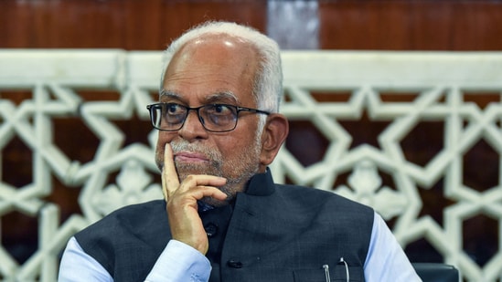 Opposition vice-presidential candidate B Sudarshan Reddy on Thursday filed his nomination papers in the presence of top Congress leaders Mallikarjun Kharge, Sonia Gandhi and Rahul Gandhi. Reddy, a former Supreme Court Judge, submitted four sets of nomination papers before the Rajya Sabha secretary general, who is also the returning officer for the vice-presidential election.