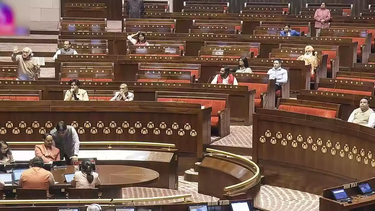 Opposition walks out in Rajya Sabha over BJP MP’s withdrawal of forensic question