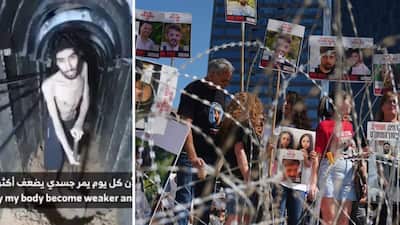 Palestinian group Hamas on Saturday released a disturbing video of a weak Israeli hostage, Evyatar David, 24, showing him digging what he calls “his grave