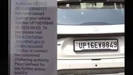 Rajiv Thakur of Saharanpur got the shock of his life on April 3 — a Rs 4,000 traffic challan on his phone, issued by Pauri-Garhwal Traffic Police in