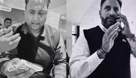 Air India Express said the pilot has been removed from duty while an investigation is underway. A passenger has alleged that he was physically assaulted by an