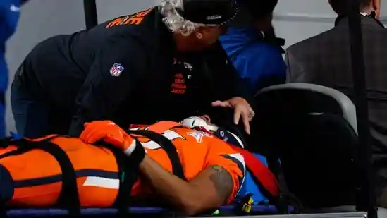 Broncos WR Pat Bryant was hospitalized after a late hit vs Jaguars, but coach Sean Payton said he had movement, calling it an encouraging sign