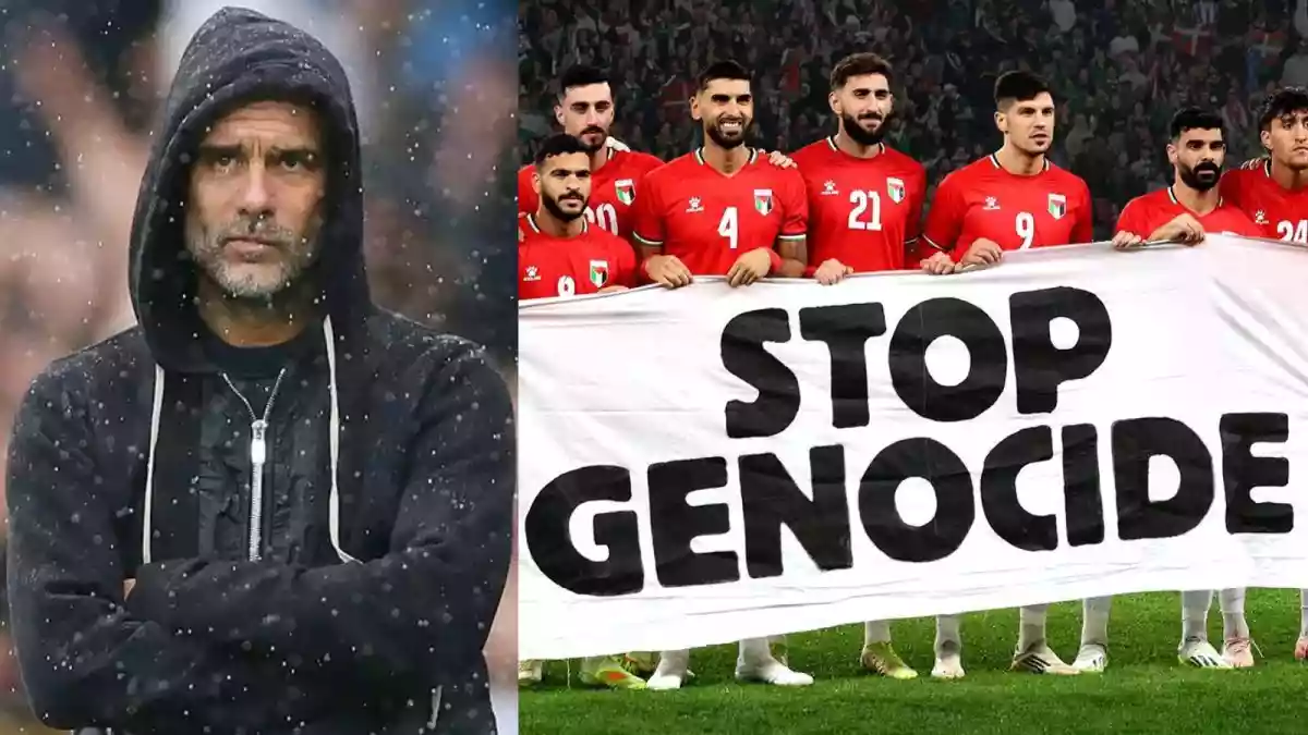 It's become all too familiar, but Pep Guardiola isn't holding back — once again using his platform to blast Israel's actions in Gaza