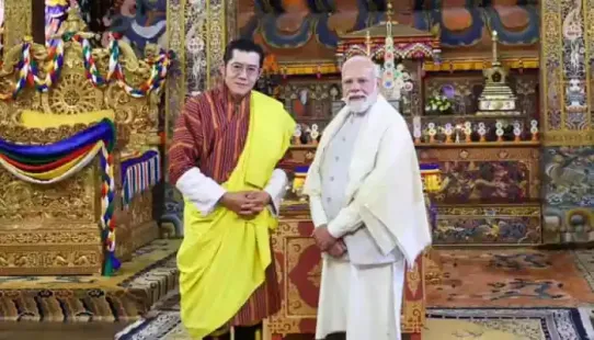 Highlighting the deep-rooted civilisational and spiritual ties between India and Bhutan, PM Modi joined Bhutan King Jigme Khesar Namgyel Wangchuck in seeking