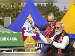 PM Modi, German Chancellor Merz fly Hanuman kite at Ahmedabad