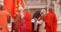 Prime Minister Narendra Modi on Tuesday hoisted a saffron flag at the Ram temple in Ayodhya, marking the completion of its construction. “Today