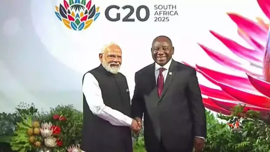 PM Narendra Modi on Sunday held a bilateral meeting with South African President Cyril Ramaphosa on the sidelines of the G-20 Summit