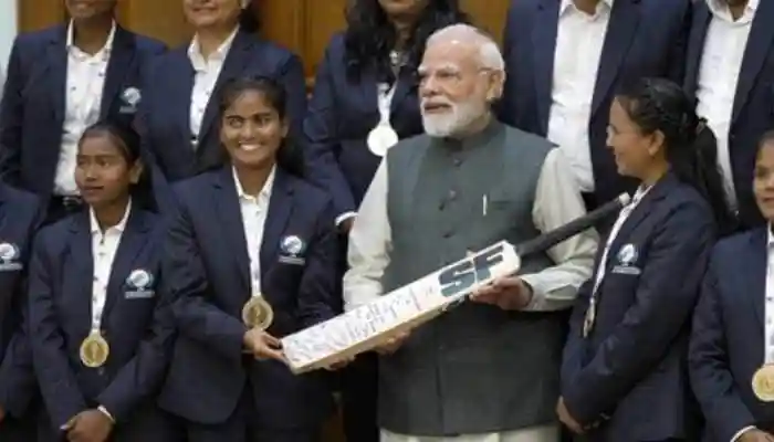 PM Modi Hosts World Cup-Winning Blind Women’s Cricket Team At Lok Kalyan Marg