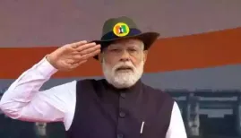 Prime Minister Narendra Modi on Thursday paid tribute to Sardar Vallabhbhai Patel at the Statue of Unity in Ekta Nagar, Gujarat, on the occasion of Rashtriya