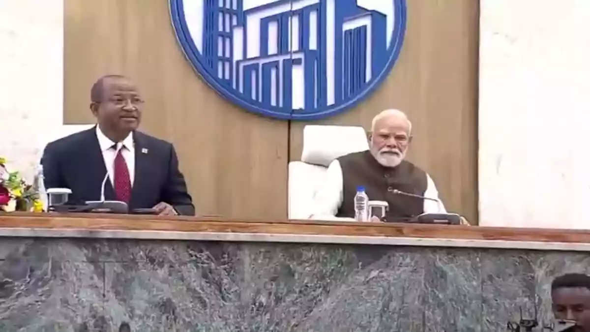 PM Modi Receives Rousing Welcome At Ethiopian Parliament In Addis Ababa 