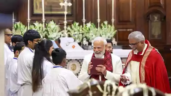PM Modi takes part in Christmas morning service at Delhi cathedral 