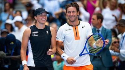 Polish superstar Iga Swiatek came up with a hilarious one-liner during her press conference alongside mixed doubles partner Casper Ruud, following their finals defeat to Sara Errani and Andrea Vavassori. Ruud listed the similarities between Swiatek and himself as the Pole exclaimed, ‘Rafa's Kids!' in a nod to the Spaniard's influence on the two.