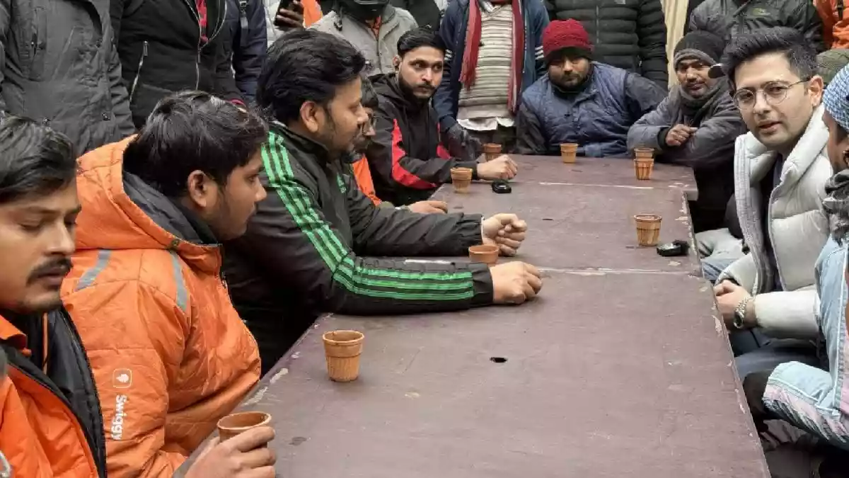 The debate over India's gig and quick-commerce economy escalated sharply after Amitabh Kant accused Aam Aadmi Party and its MP Raghav Chadha of being a