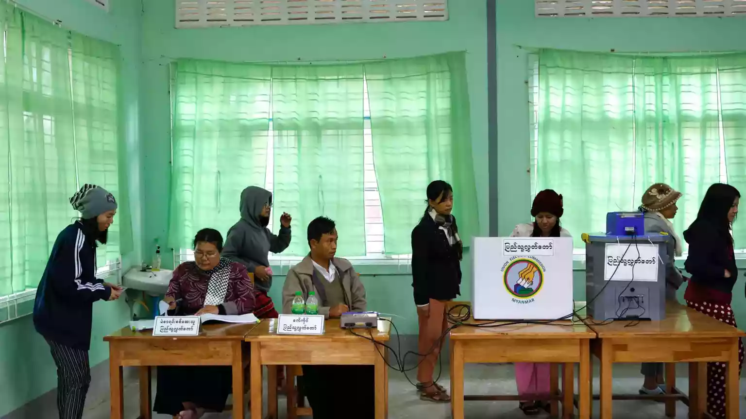 Polls close on first day of Myanmar's widely criticised 'sham' election