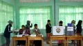 The first of three phases of voting has finished in Myanmar in an election widely dismissed as a 