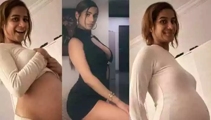 Poonam Pandey’s latest post flaunting a baby bump has left fans confused, with many suspecting it could be another publicity stunt or April Fool’s prank