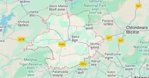 A portion of a school being constructed in Madhya Pradesh's Betul district was bulldozed by the authorities on Tuesday following rumours that it was an