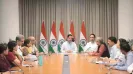 Union Minister for Education Pralhad Joshi officially took charge of the Ministry of Education at Kartavya Bhavan on Sunday (July 26, 2026)