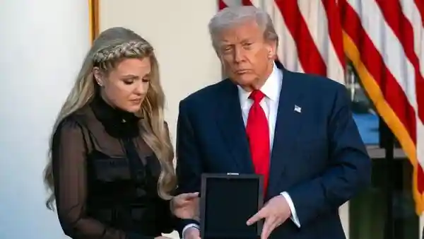 President Donald Trump posthumously presented Charlie Kirk with the Presidential Medal of Freedom, the highest civilian award in the country on Tuesday (local time). Charlie Kirk's widow, Erika, accepted the award on his behalf. She called it the “best birthday gift” in her speech that has gone viral.President Donald Trump posthumously presented Charlie Kirk with the Presidential Medal of Freedom, the highest civilian award in the country on Tuesday (local time). Charlie Kirk's widow, Erika, accepted the award on his behalf. She called it the “best birthday gift” in her speech that has gone viral.“We're here to honor and remember a fearless warrior for liberty, beloved leader who galvanized the next generation like nobody I've ever seen before, and an American patriot of the deepest conviction, the finest quality and the highest caliber,
