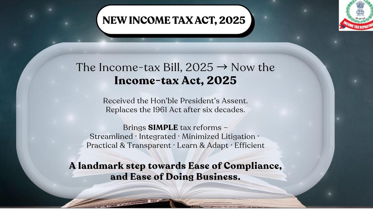 President Droupadi Murmu has given her assent to the Income-tax Act, 2025, which will replace the archaic Income Tax Act, 1961. The Income Tax Act, 2025, will come into effect from the next financial year, beginning April 1, 2026. The new Act will make tax laws simple and reduce wordage in the legislation, making it easy to understand.