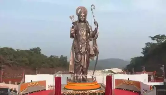 Prime Minister Modi on Friday unveiled the 'Ramayana Theme Park' developed by Shree Samsthan Gokarn Partagali Jeevottam Math in Canacona and released a
