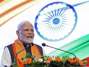 Prime Minister Narendra Modi emphasized the importance of following the principles of Lord Krishna and Mahatma Gandhi to strengthen India and achieve self-reliance. He reiterated his government's commitment to economic reforms and good governance, while criticizing the Congress party for mistreating Dalits with outdated laws. Modi also highlighted infrastructure development and the simplification of life and business through good governance.