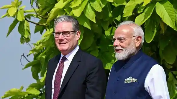 Prime Minister Narendra Modi held wide-ranging talks with his counterpart, Keir Starmer, of the United Kingdom, on Thursday, 9 October, focusing primarily on enhancing India-UK ties in areas of trade, defence, security, and critical technology. Starmer's visit to India came over two months after the two countries signed a landmark free trade pact that will increase market access, cut tariffs, and is expected to result in doubling bilateral trade by 2030.Prime Minister Narendra Modi held wide-ranging talks with his counterpart, Keir Starmer, of the United Kingdom, on Thursday, 9 October, focusing primarily on enhancing India-UK ties in areas of trade, defence, security, and critical technology.Starmer's visit to India came over two months after the two countries signed a landmark free trade pact that will increase market access, cut tariffs, and is expected to result in doubling bilateral trade by 2030.
