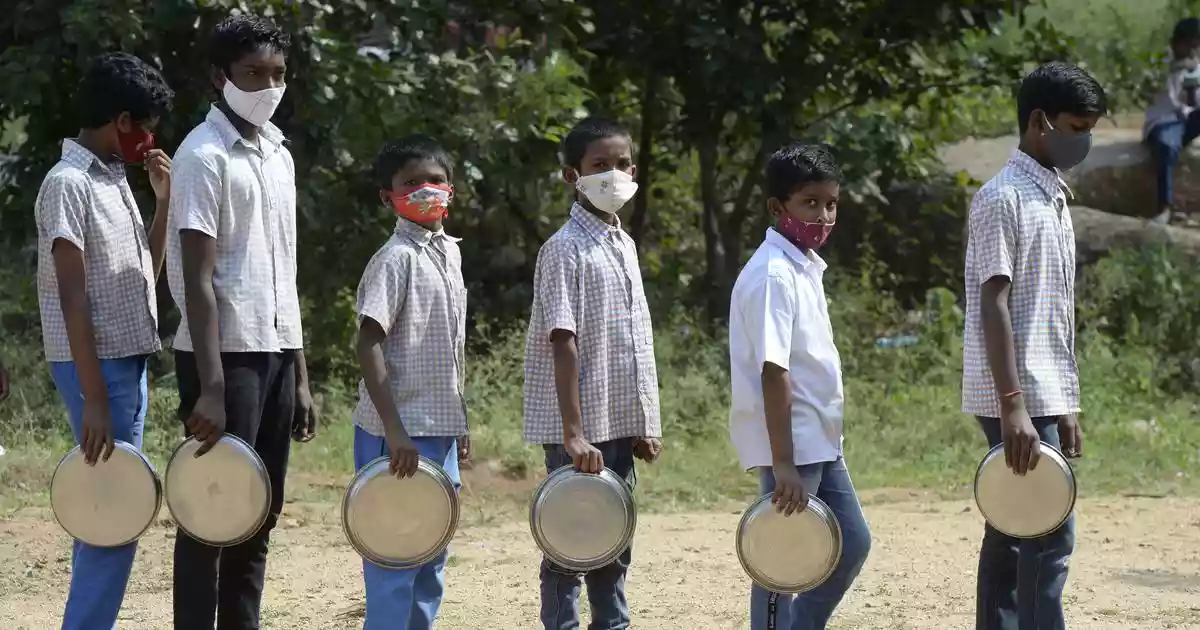 An acting principal of a government school in Madhya Pradesh's Maihar district was suspended on Friday for negligence after students were served their special