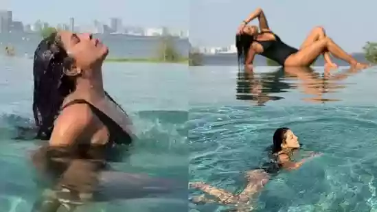 <h4>Priyanka Chopra gives ‘Exotic vibes' in bikini-clad pool pictures; fans go gaga over her ‘perfect’ mermaid hair