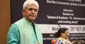 A group led by the Shri Mata Vaishno Devi Sangharsh Samiti staged a protest outside Lok Bhavan in Jammu on Saturday, demanding that the MBBS admission list of