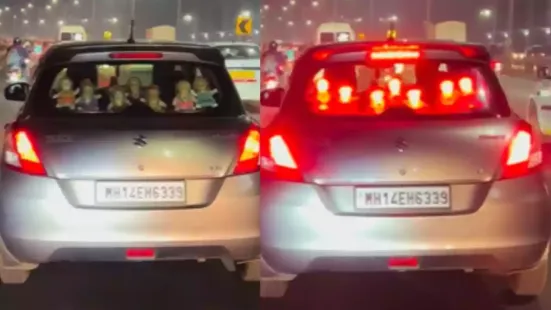 It is common for people to decorate the back of their cars with fancy items simply to beautify the vehicle. More often than not, you will find soft toys pinned