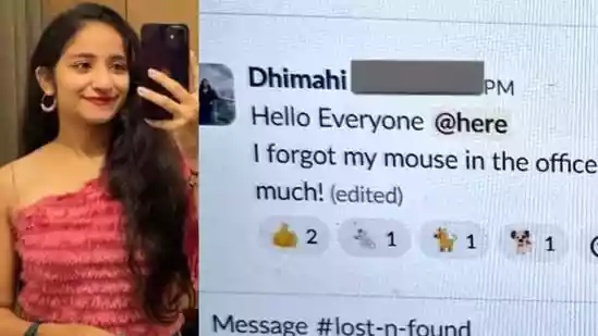 A Pune based employee has shared her unusual workplace experience on X, saying her colleagues responded with cat and dog emojis after she informed them that